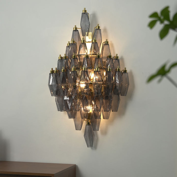 Aurora Vintage Diamond Polyhedron Wall Lamp