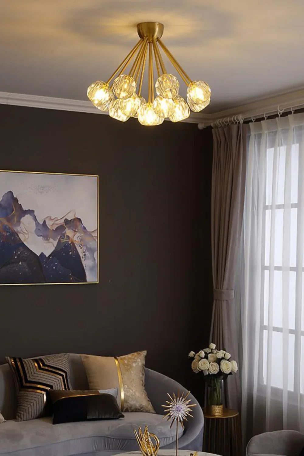 Boule De Cristal Ceiling Light