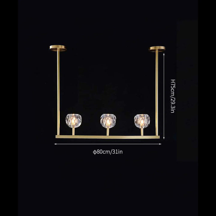 Boule De Cristal Linear Chandelier