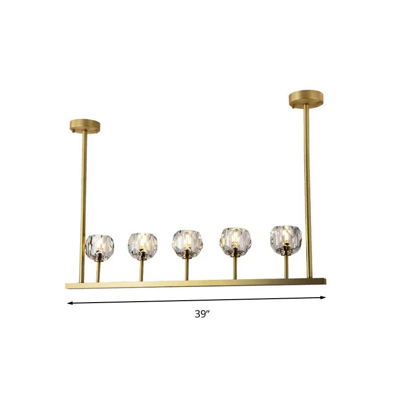 Boule De Cristal Linear Chandelier
