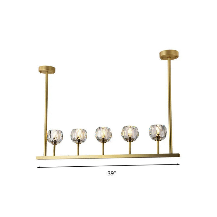 Boule De Cristal Linear Chandelier