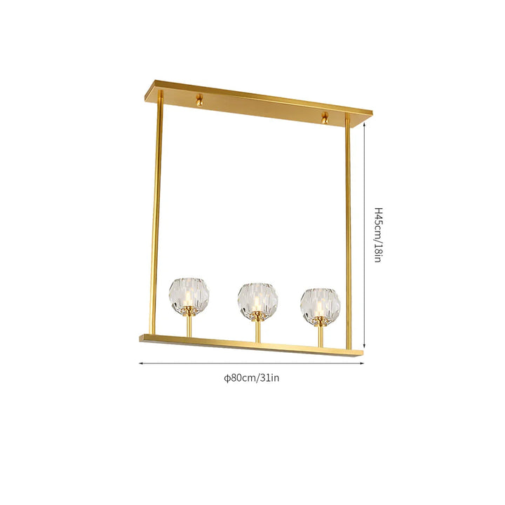 Boule De Cristal Linear Chandelier