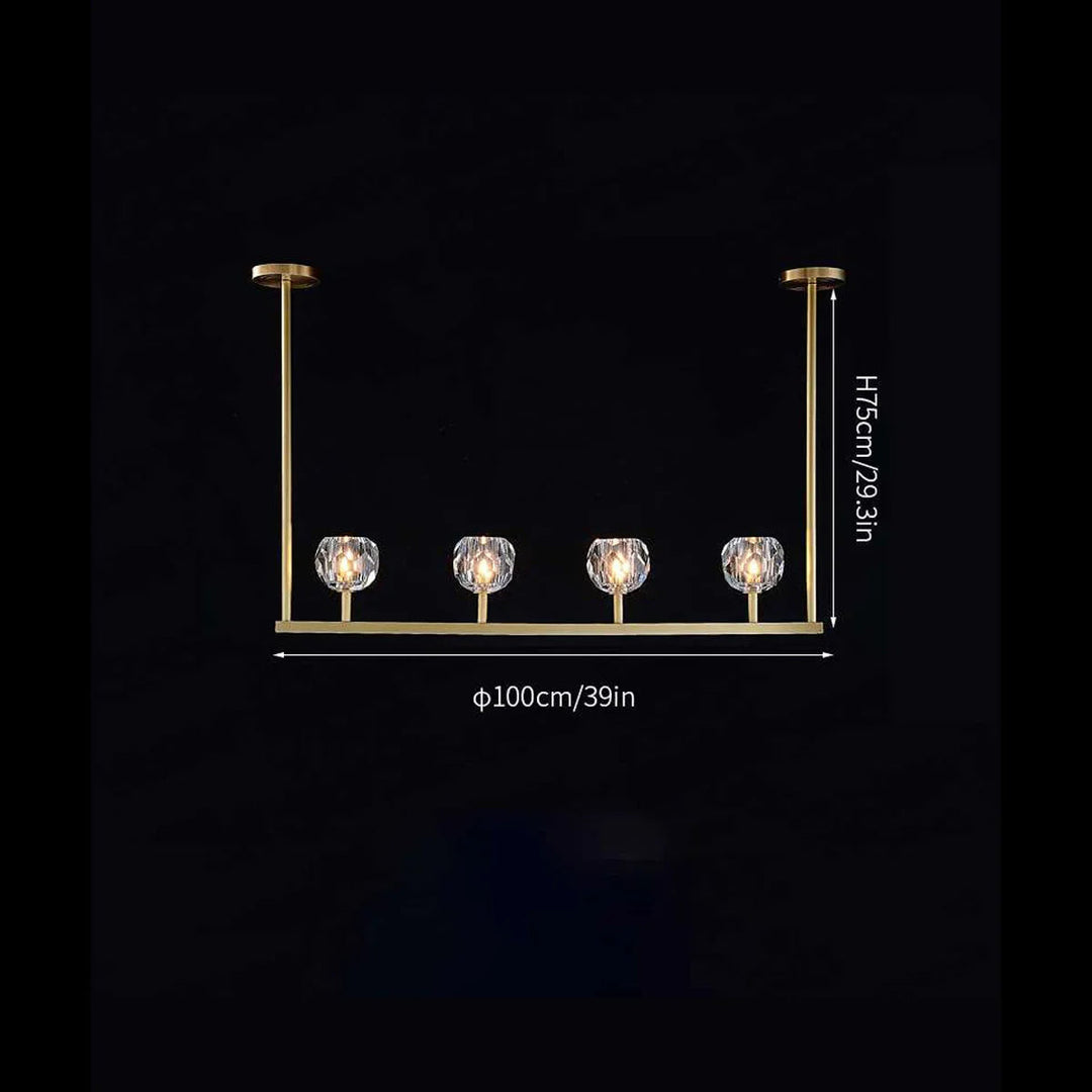 Boule De Cristal Linear Chandelier
