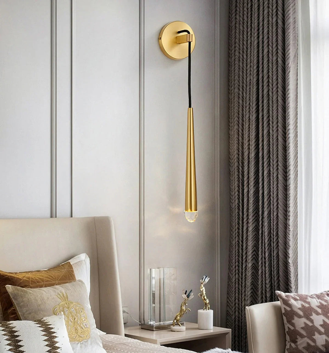 Brass Spinal Tube Wall Lamp