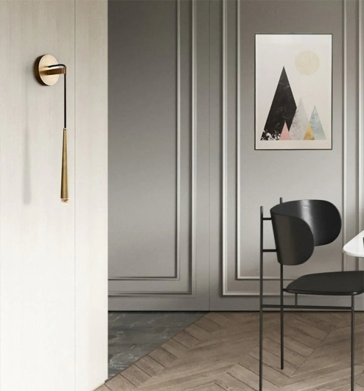 Brass Spinal Tube Wall Lamp