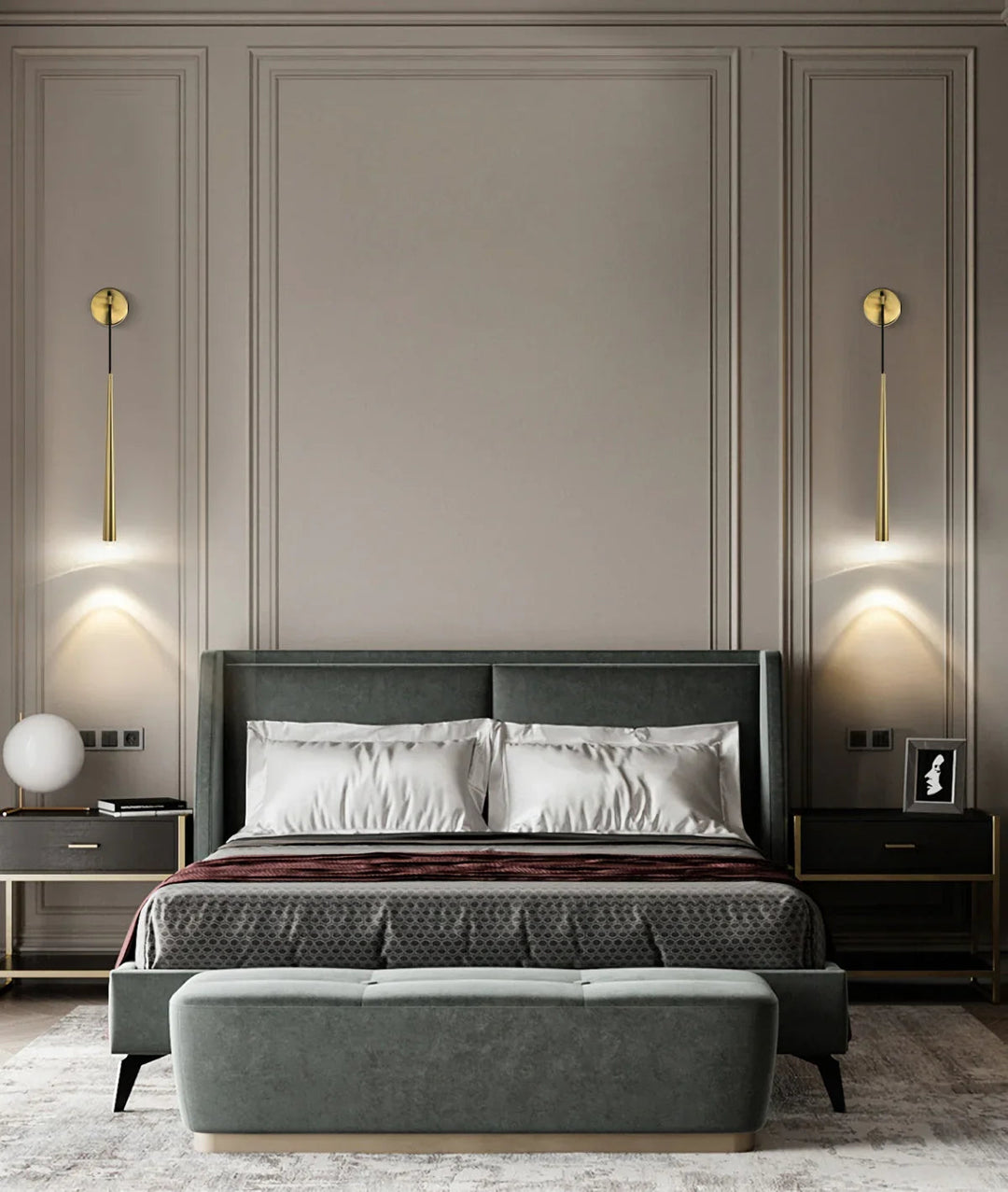 Brass Spinal Tube Wall Lamp