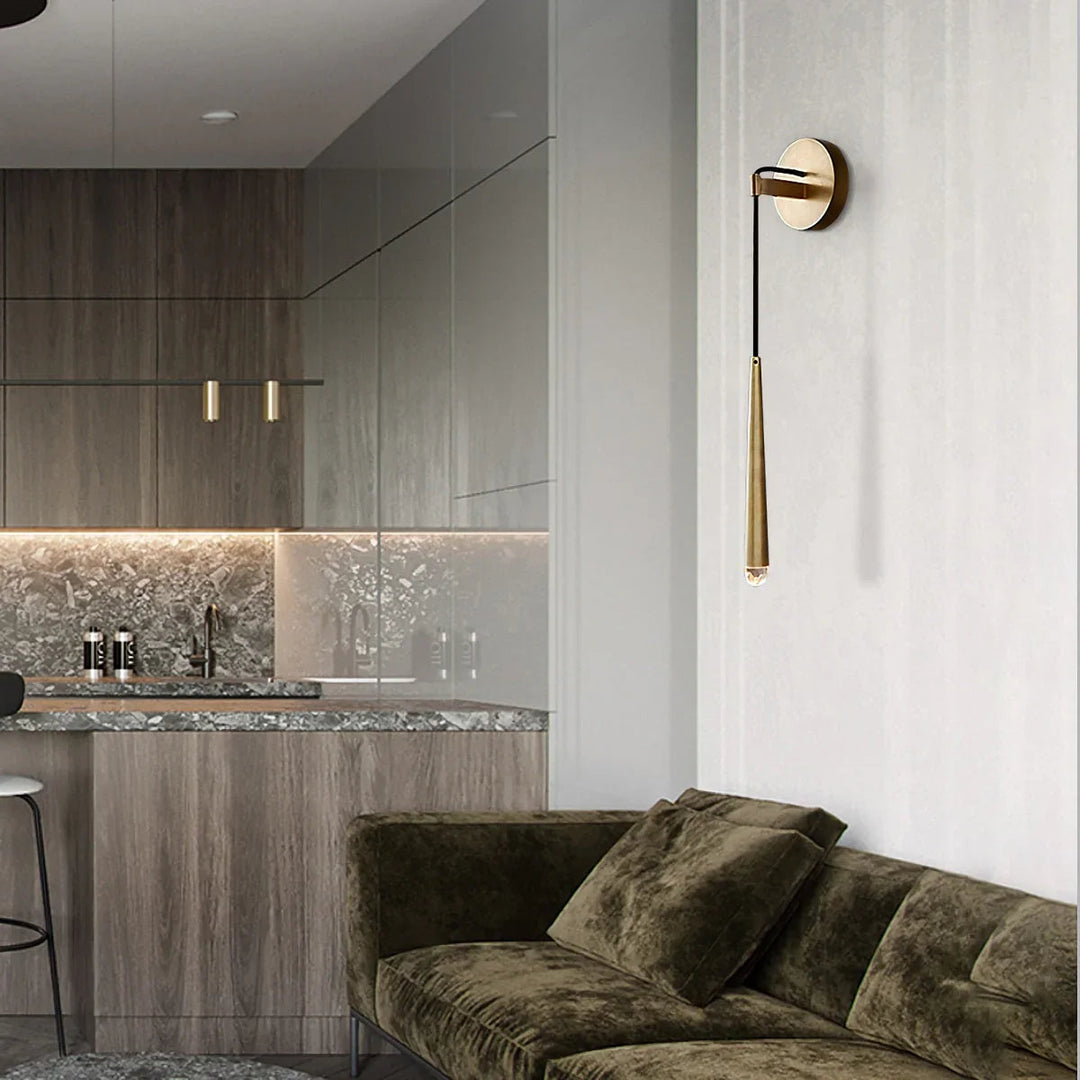 Brass Spinal Tube Wall Lamp