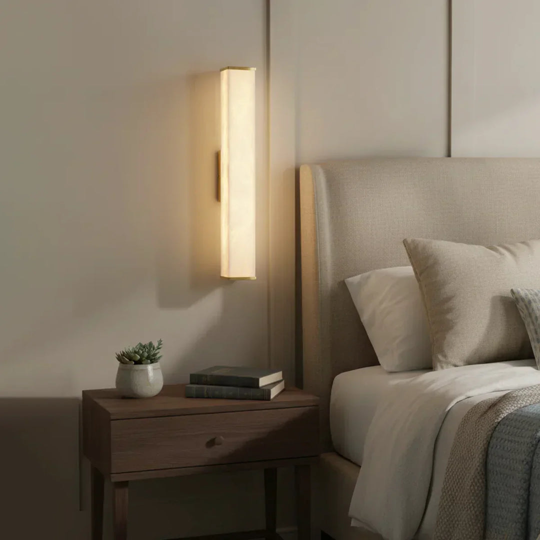 Cuboid Alabaster Wall Light