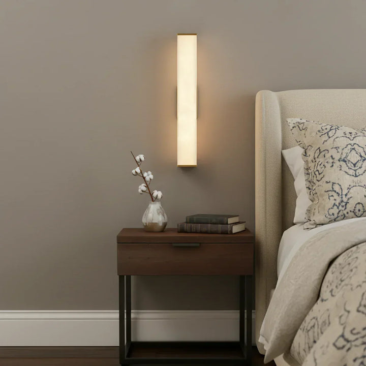 Cuboid Alabaster Wall Light