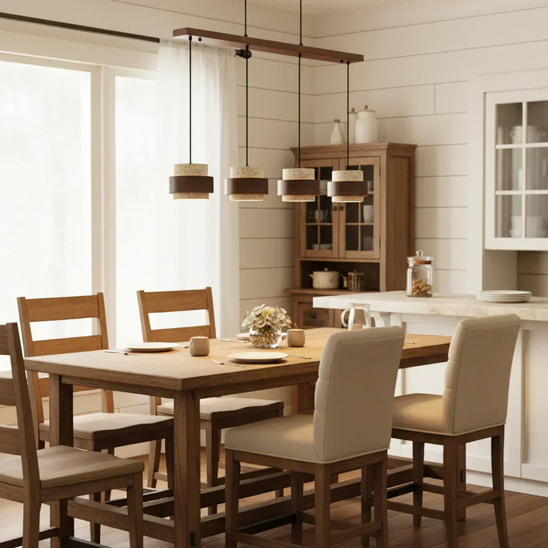 Cylinder Stonova Travertine Pendant Lamp - view 10 | Woorglamp