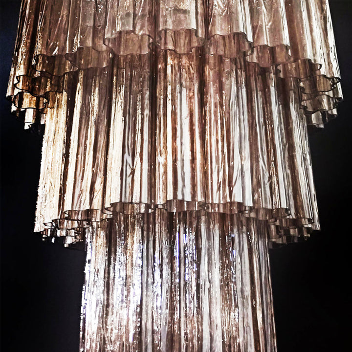 Fantastic Murano Tubes Glass Tube Chandelier