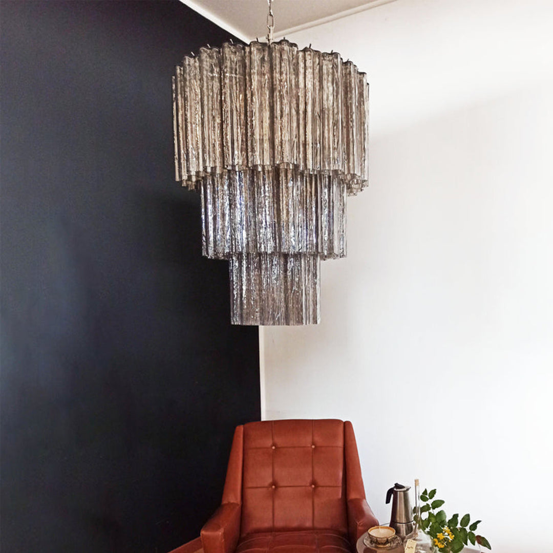 Fantastic Murano Tubes Glass Tube Chandelier