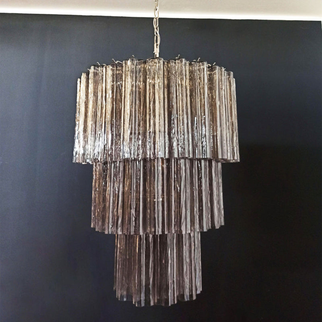 Fantastic Murano Tubes Glass Tube Chandelier