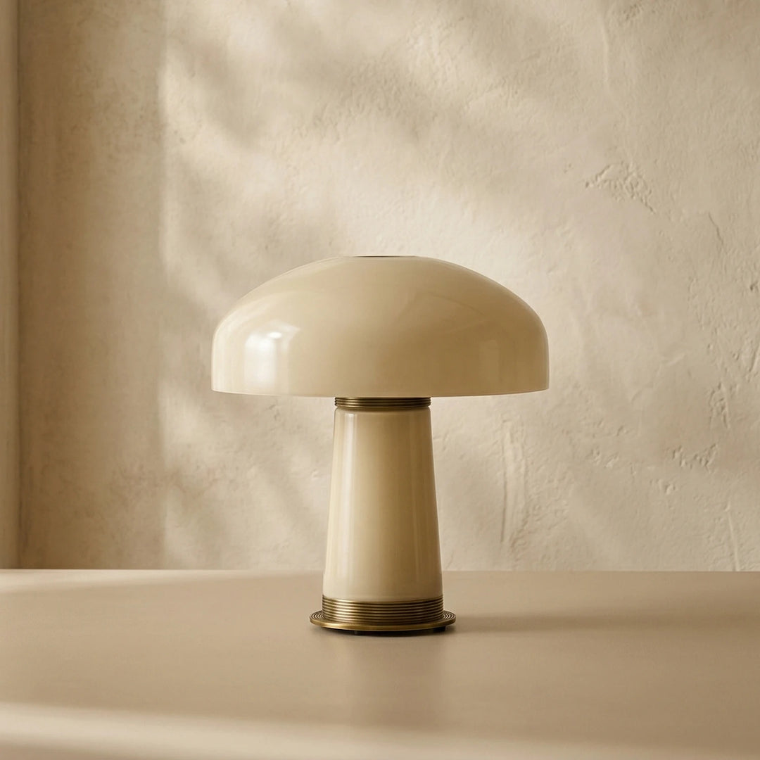 Cream_Glass_Mushroom_Table_Lamp_Warm_Glow_Lighting_Woorglamp