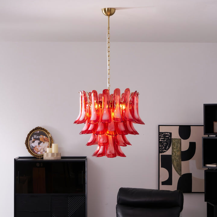 Glass Murano Petals Chandelier