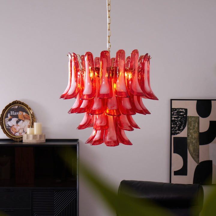 Glass Murano Petals Chandelier