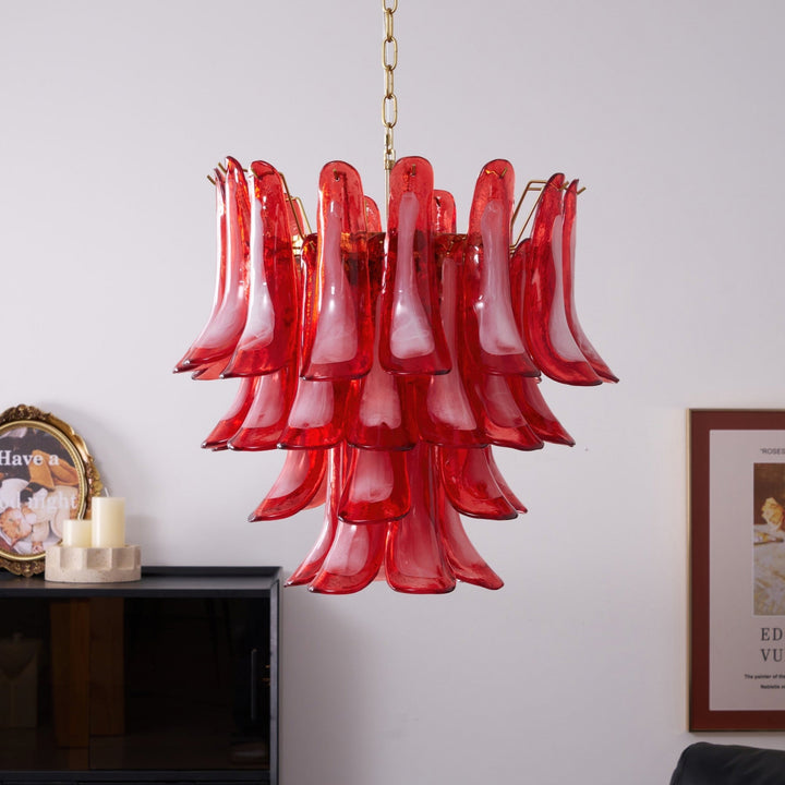 Glass Murano Petals Chandelier