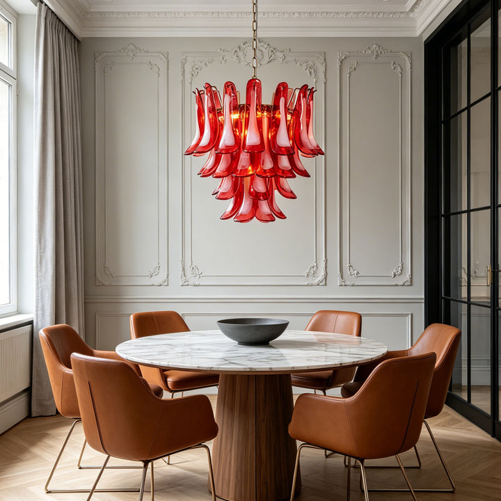 Glass Murano Petals Chandelier