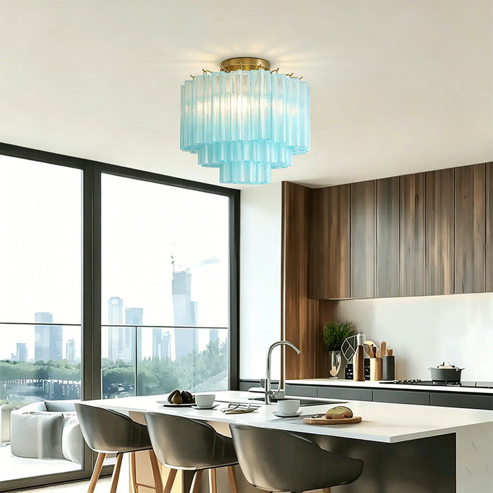 Glass Tube Murano Ceiling Lamp