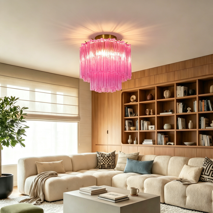 Glass Tubes Murano Ceiling Lamp
