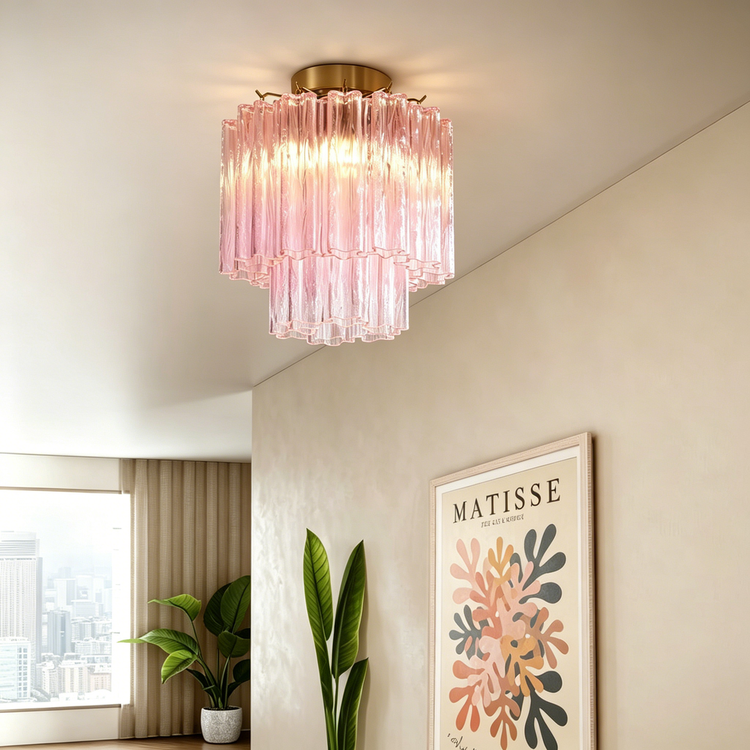 Glass Tubes Murano Ceiling Lamp