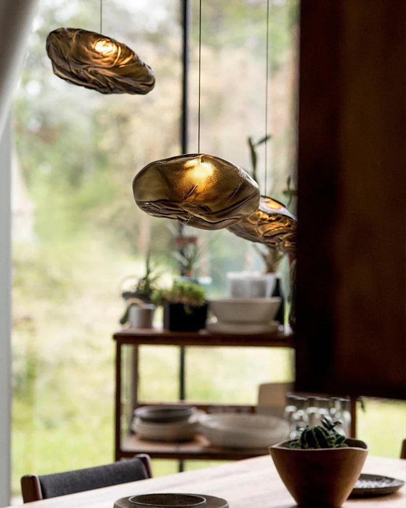 Gold Ribbon Chandelier