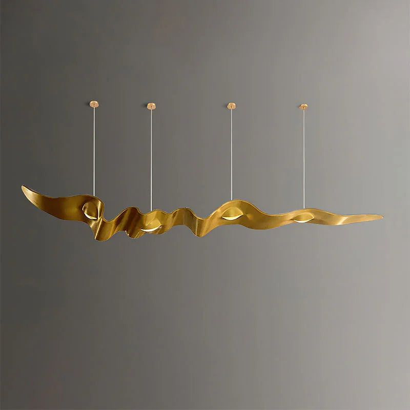 Gold Ribbon Chandelier