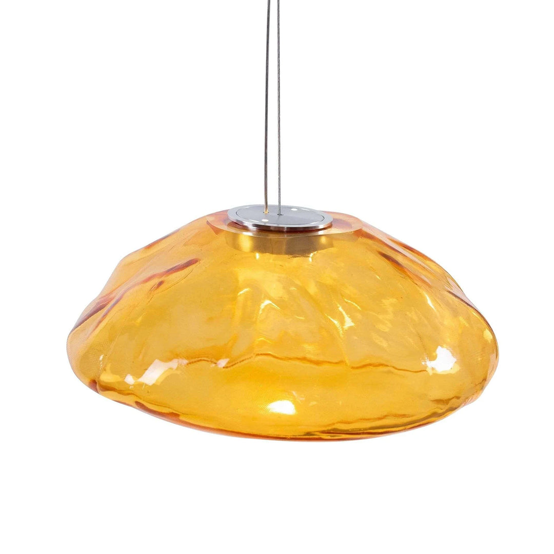 Amber_Halo_Faceted_Glass_Pendant_Light_Single_Unit_Studio_Shot_Woorglamp