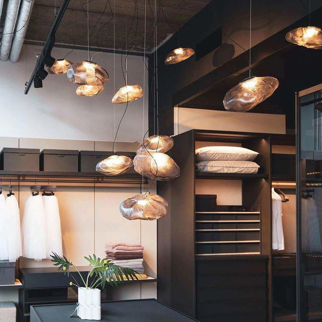 Amber_Halo_Glass_Pendant_Lights_in_Walk