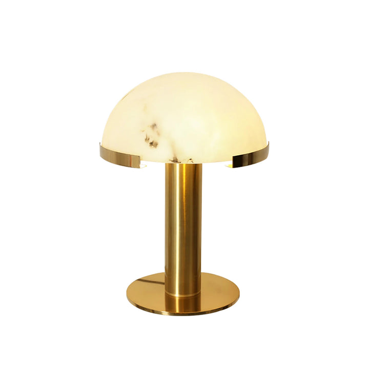 Brass_Alabaster_Table_Lamp_Front_View_Studio_Shot_Woorglamp