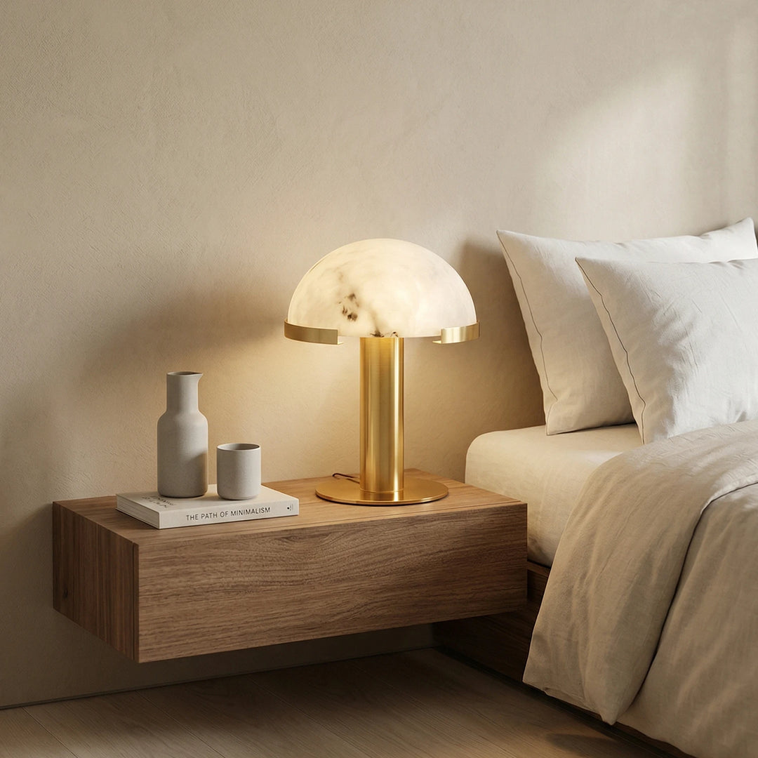 Brass_Alabaster_Table_Lamp_on_Bedside_Table_Woorglamp