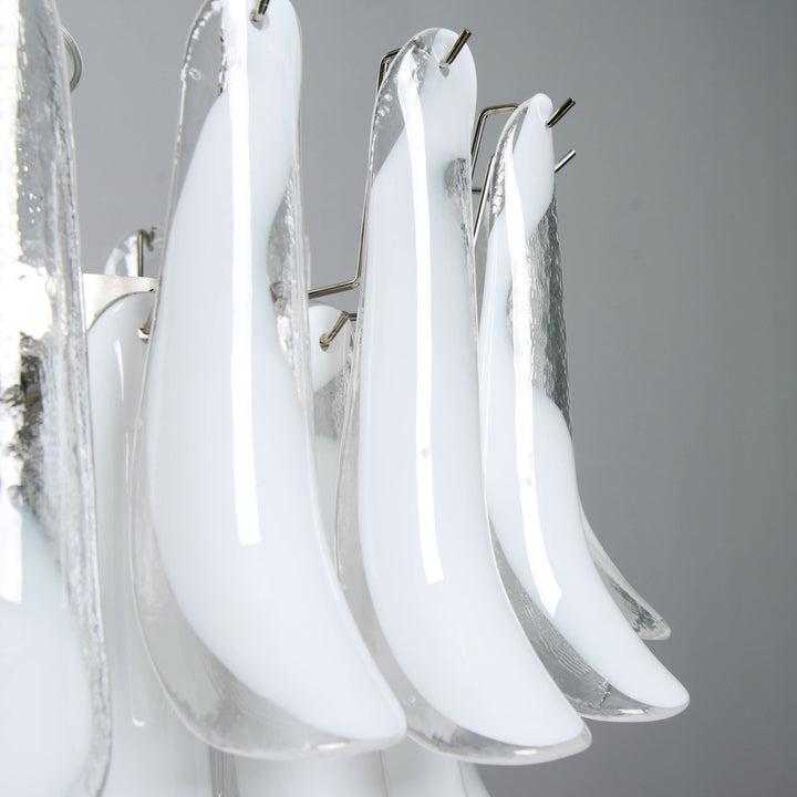 Large Vintage Murano Petal Chandelier