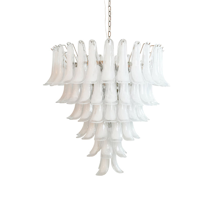 Large Vintage Murano Petal Chandelier