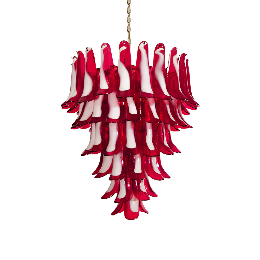Large Vintage Murano Petal Chandelier