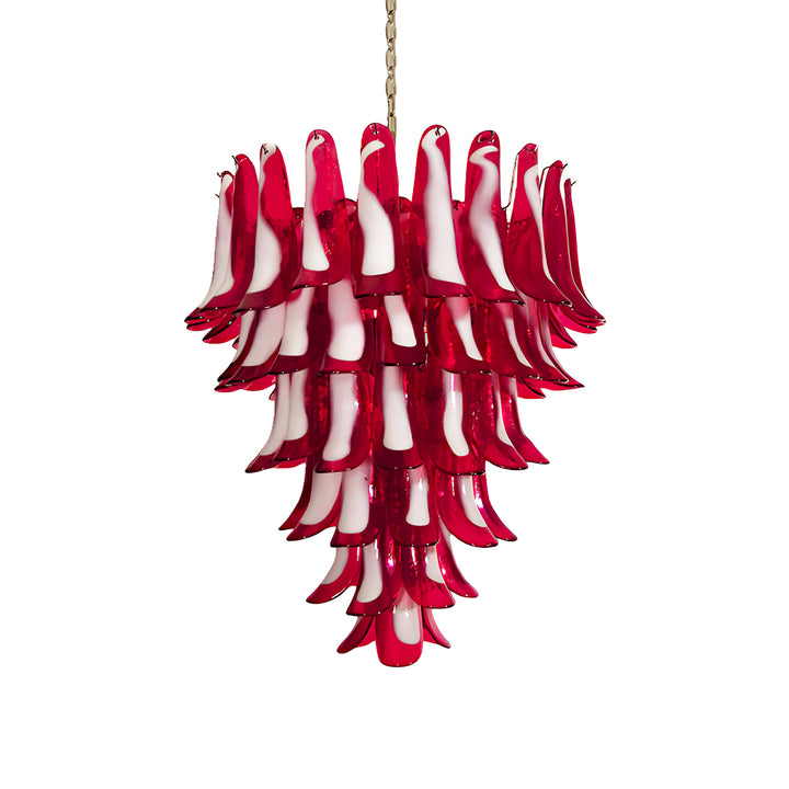 Large Vintage Murano Petal Chandelier