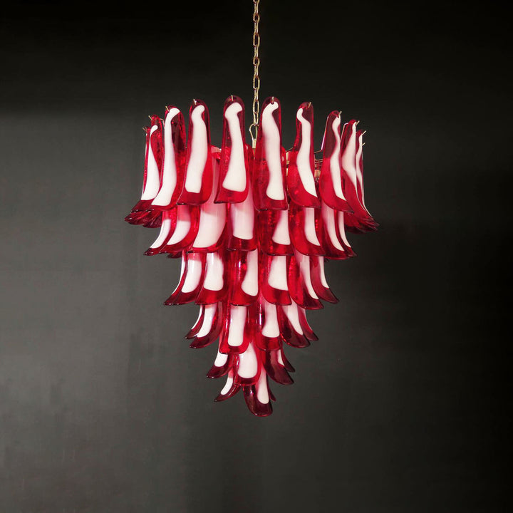 Large Vintage Murano Petal Chandelier