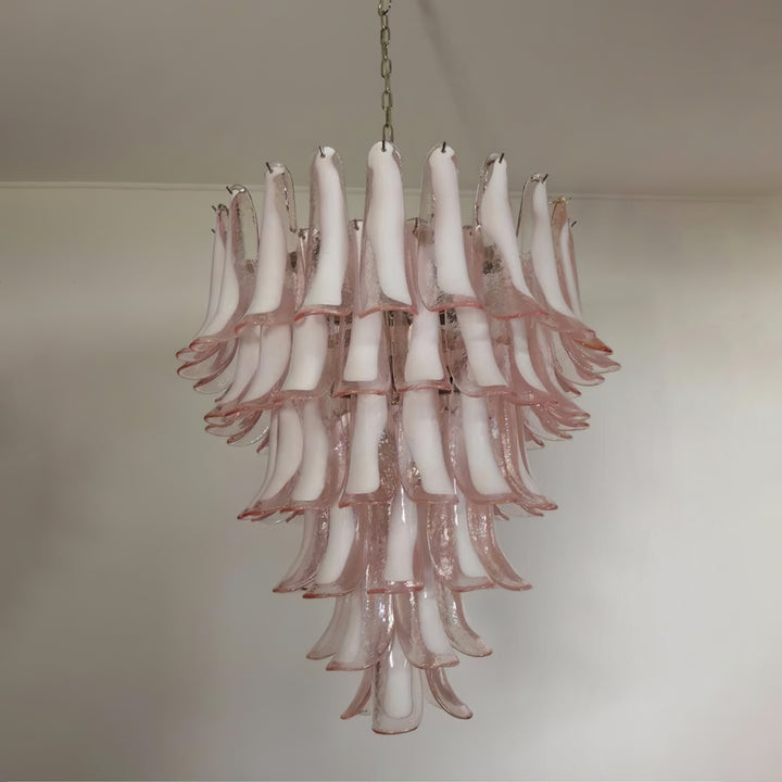 Large Vintage Murano Petal Chandelier
