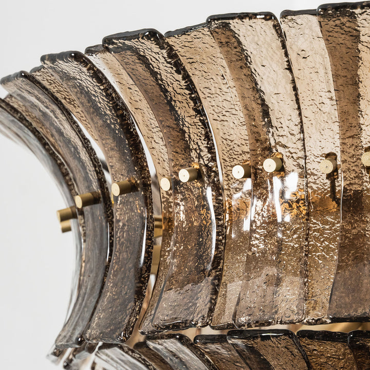 Marisol Tiered Fluted Glass Chandelier