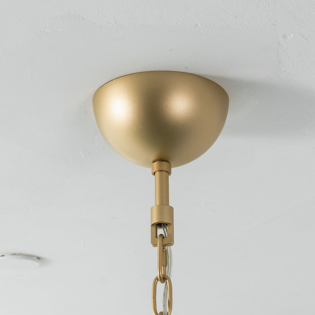 Marisol Tiered Fluted Glass Chandelier