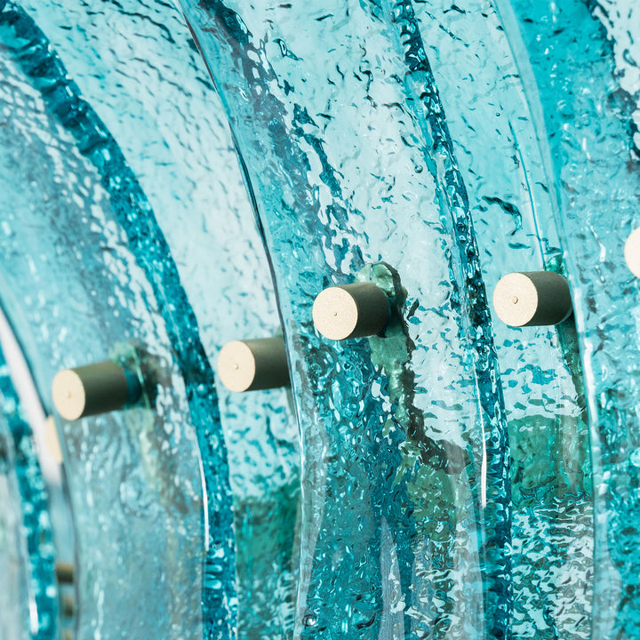 Marisol Tiered Fluted Glass Chandelier