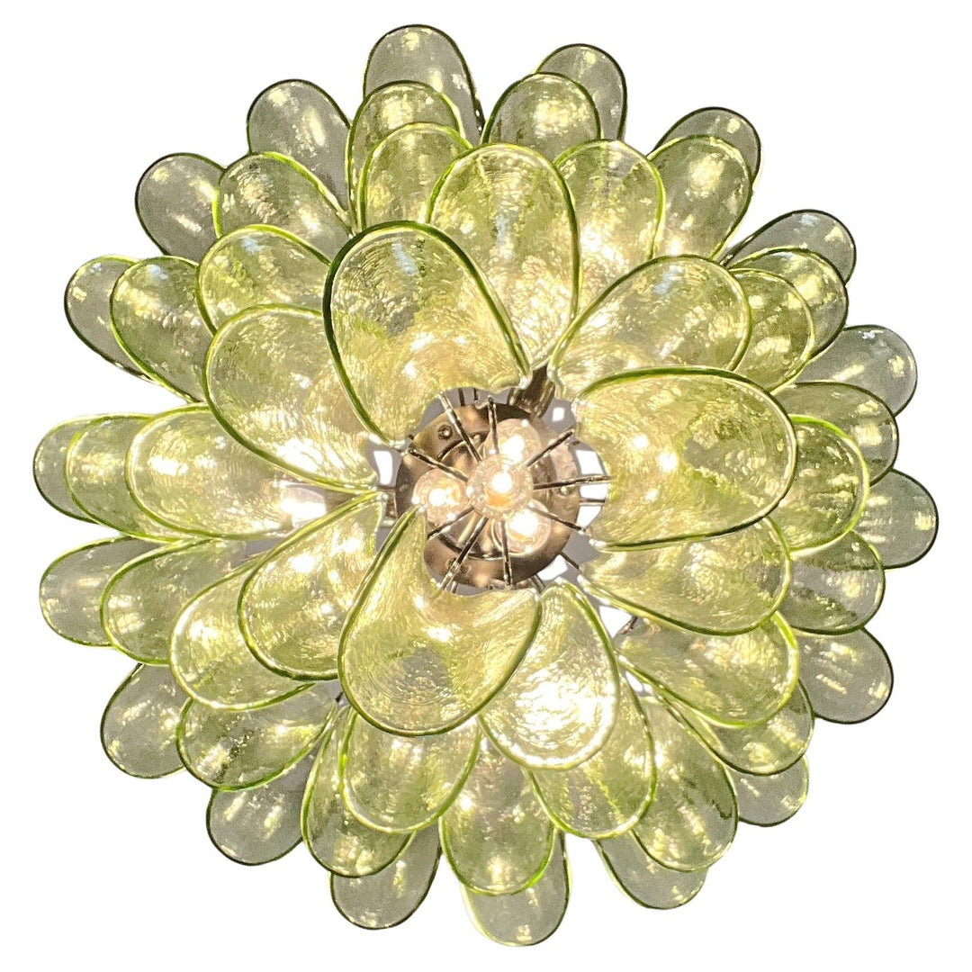 Mid Century Petals Murano Chandelier