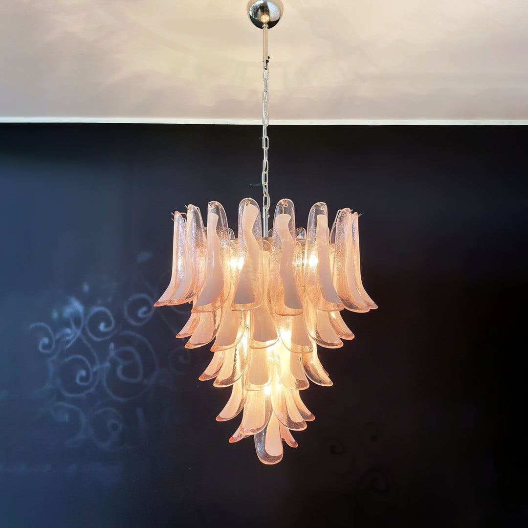 Mid Century Petals Murano Chandelier