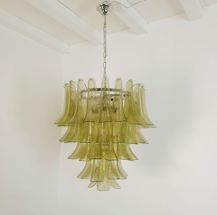 Mid Century Petals Murano Chandelier