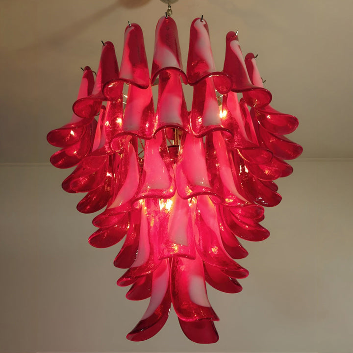 Mid Century Petals Murano Chandelier