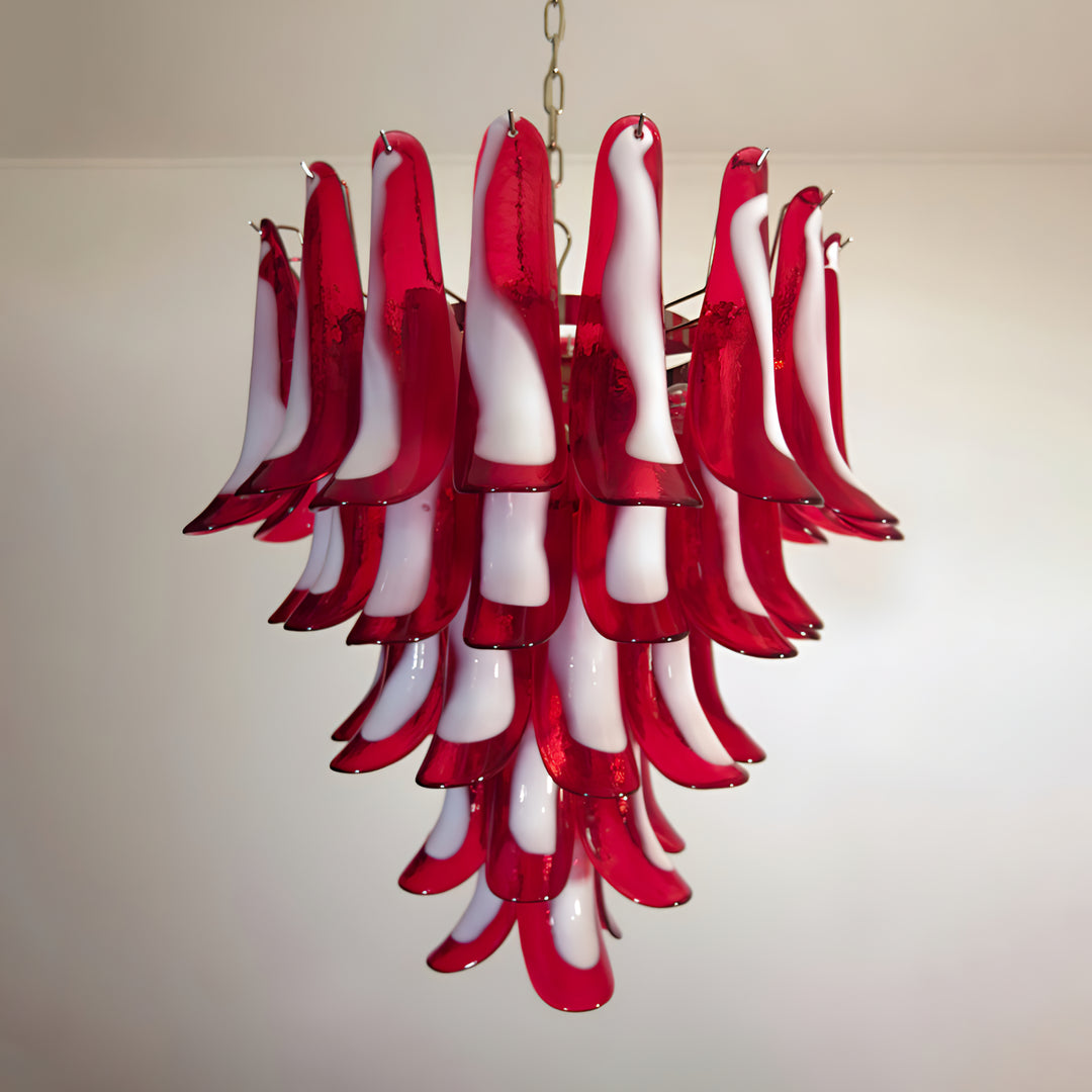 Mid Century Petals Murano Chandelier