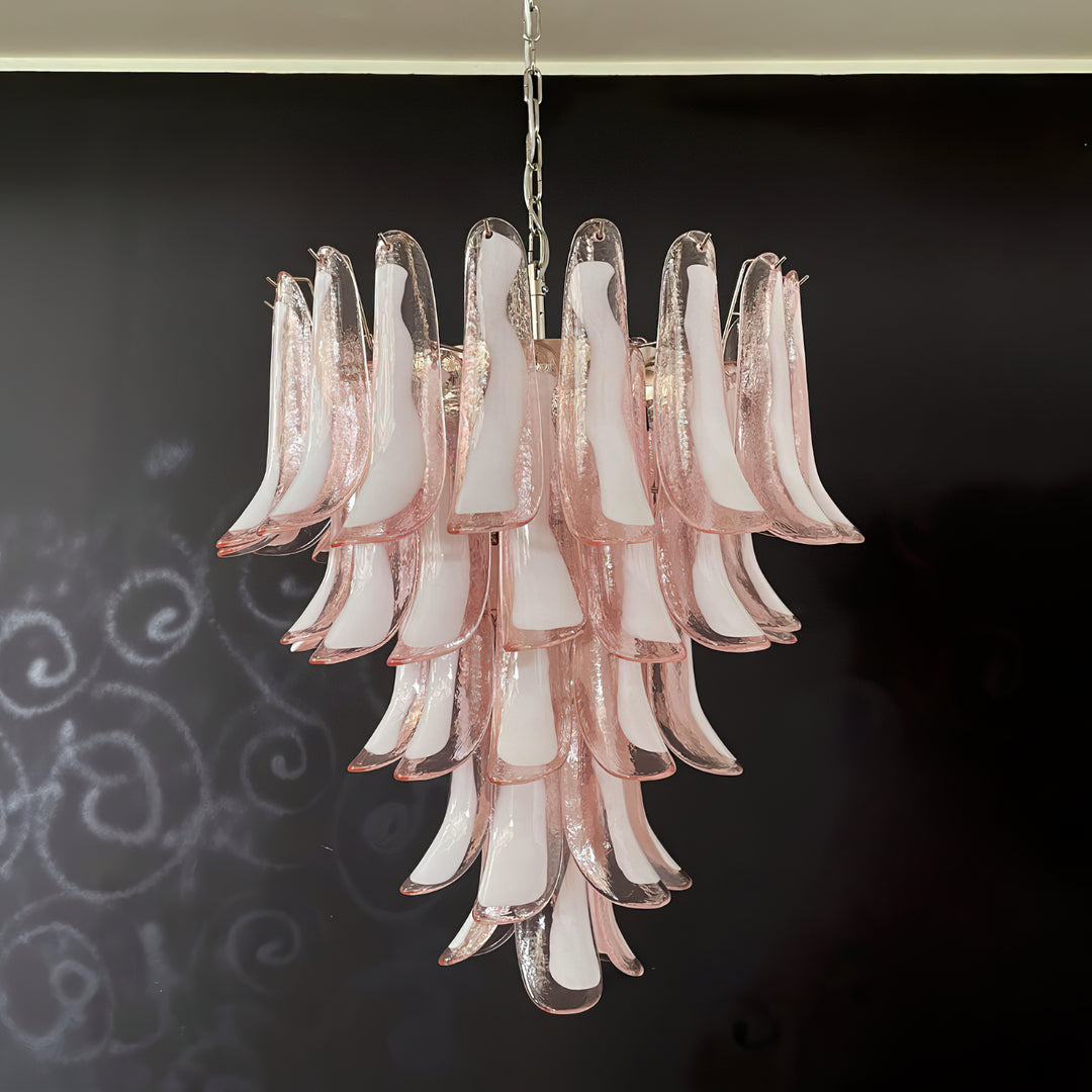 Mid Century Petals Murano Chandelier