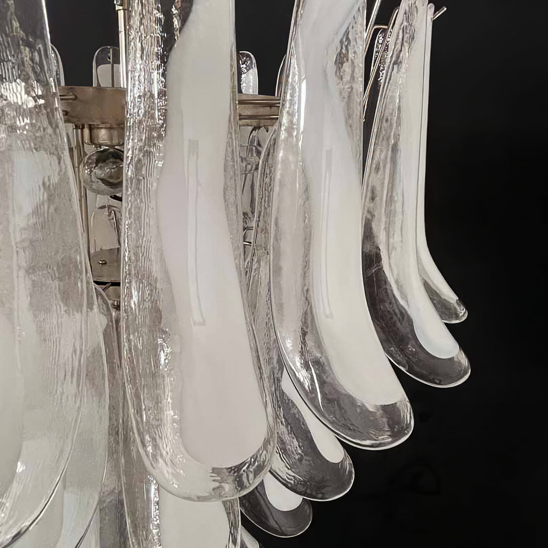 Mid Century Petals Murano Chandelier