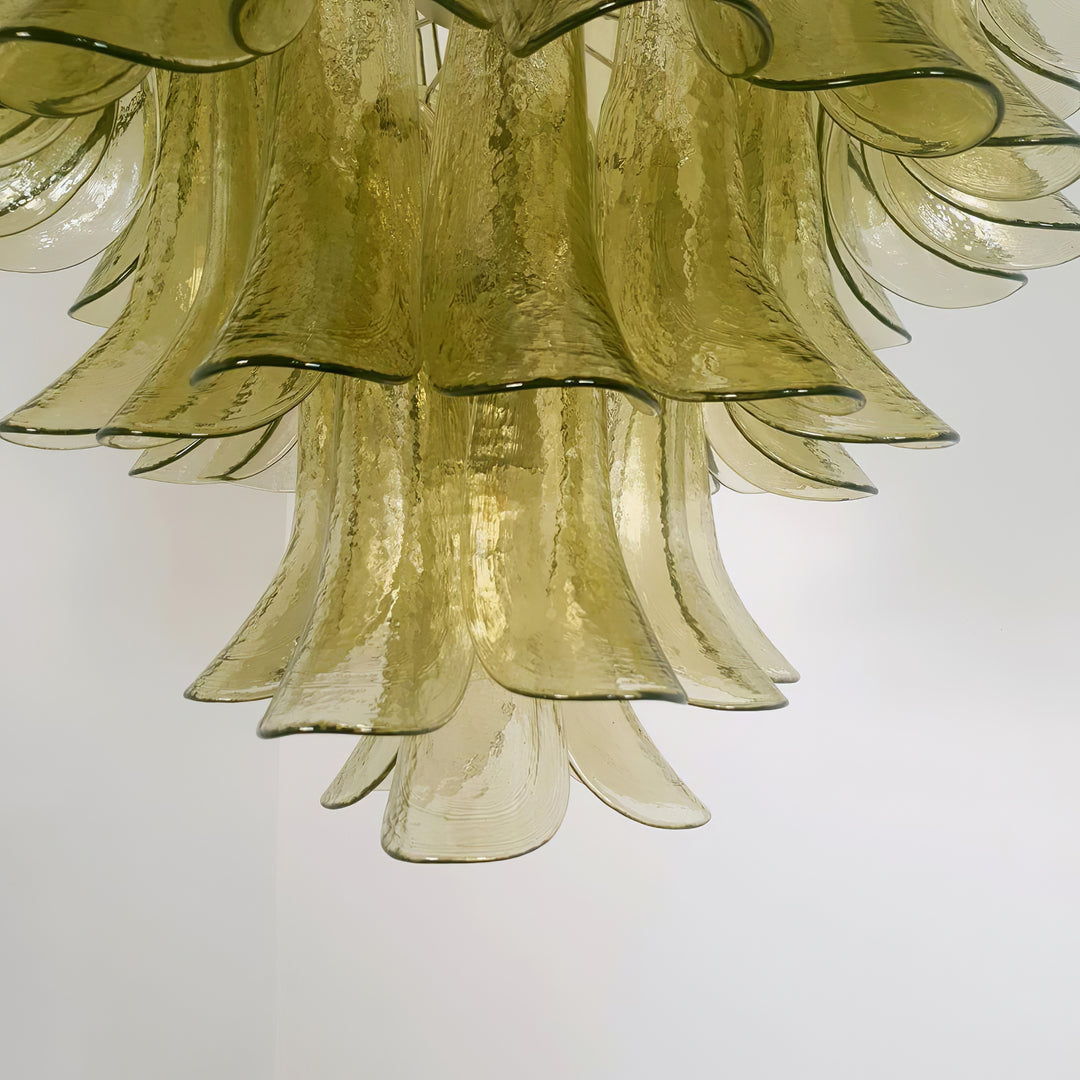 Mid Century Petals Murano Chandelier