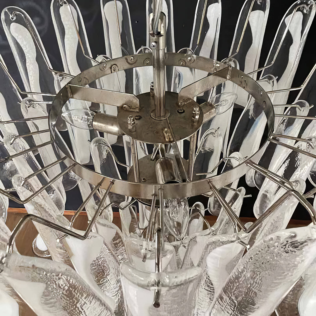 Mid Century Petals Murano Chandelier