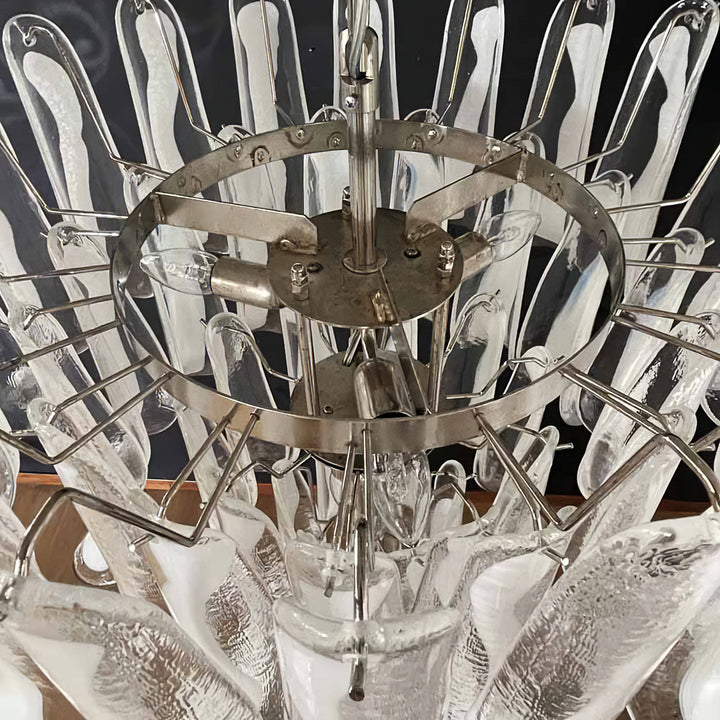 Mid Century Petals Murano Chandelier